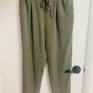 Ara Sage Green Drawstring Trousers